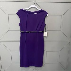 Calvin Klein Purple Knit Dress in Size 6